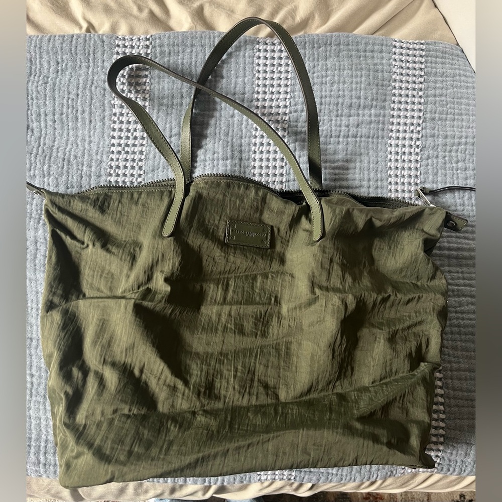 Rebecca Minkoff Nylon Leather Trim Shoulder Bag